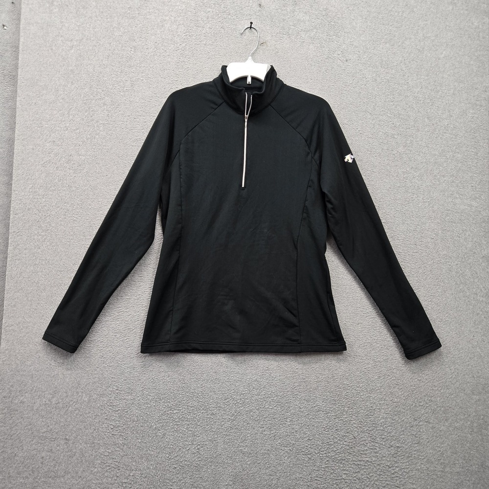 Descente Women Sweatshirt US 12 Black Fleece Descente Functional Sportsystem